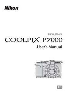 Nikon Coolpix P7000 manual. Camera Instructions.